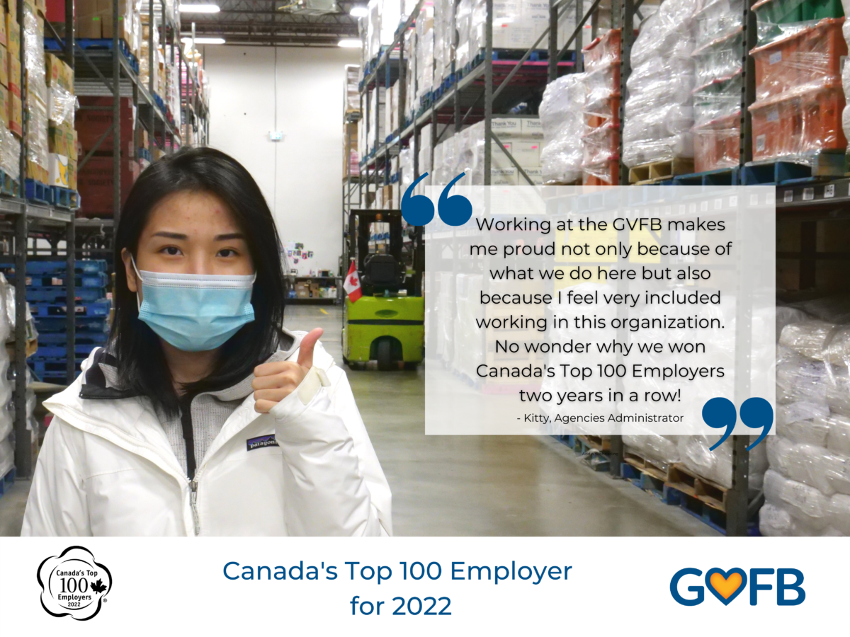 GVFB - One of Canada's Top 100 Employers for 2022! | Greater Vancouver ...